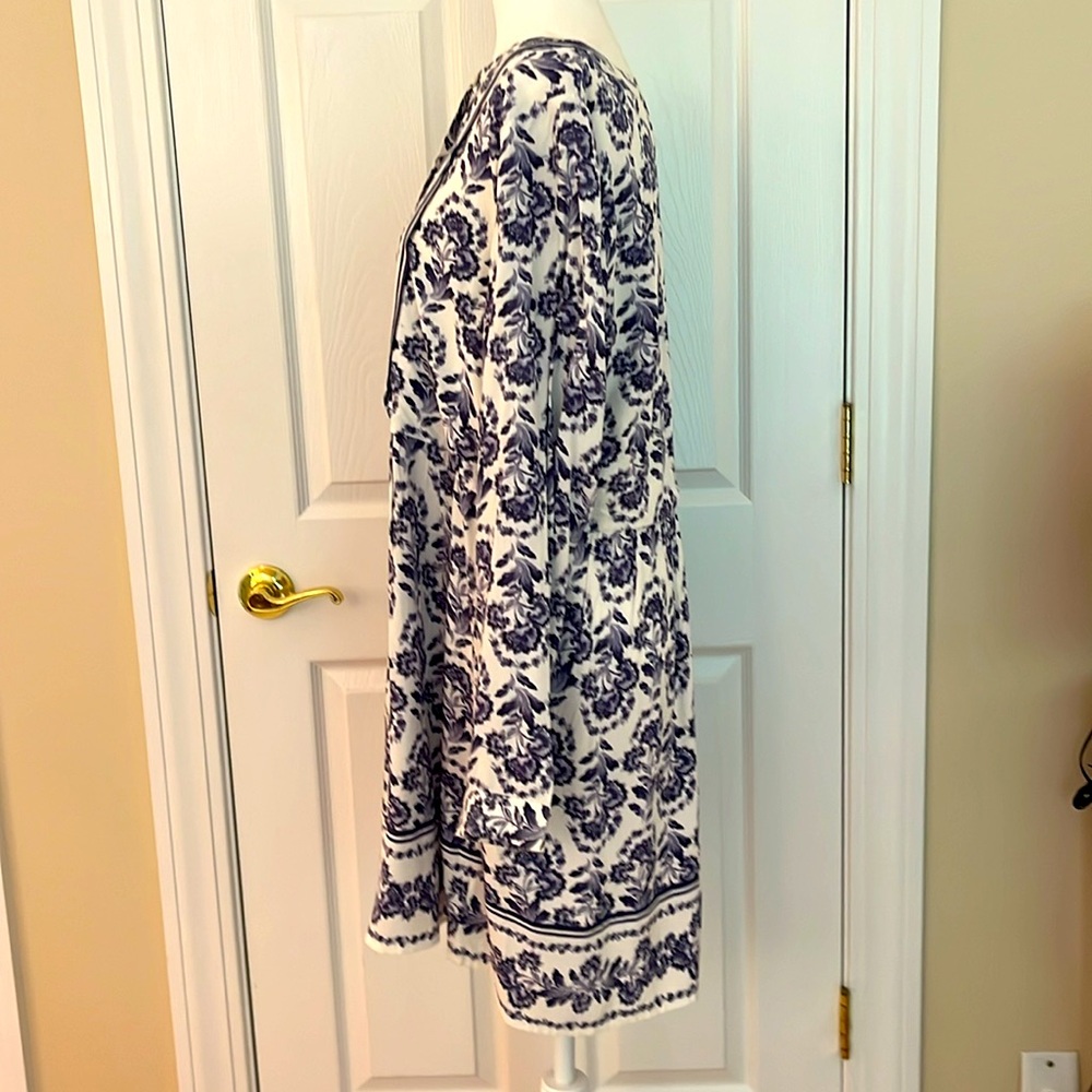 LOFT Floral Print Swing Dress - Picture 3 of 6